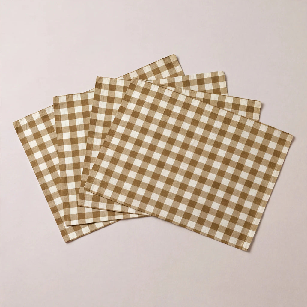 Mantel individual antimanchas pack 4 unidades Vichy Arena