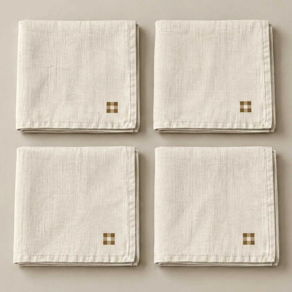 Pack de 4 unidades servilletas Vichy Arena