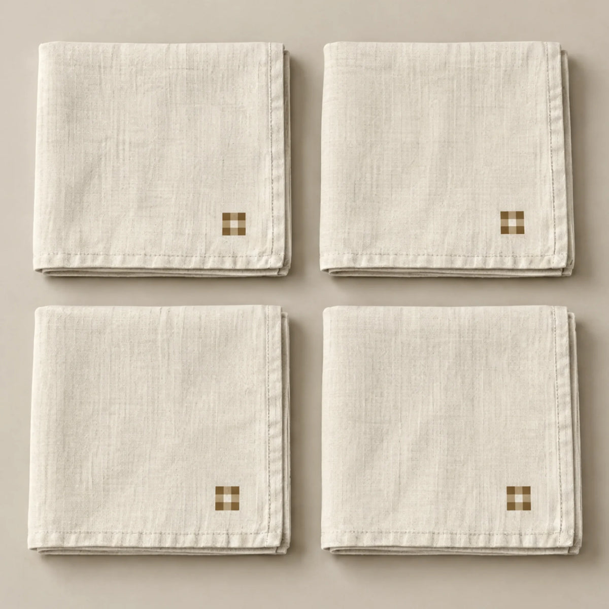 Pack de 4 unidades servilletas Vichy Arena