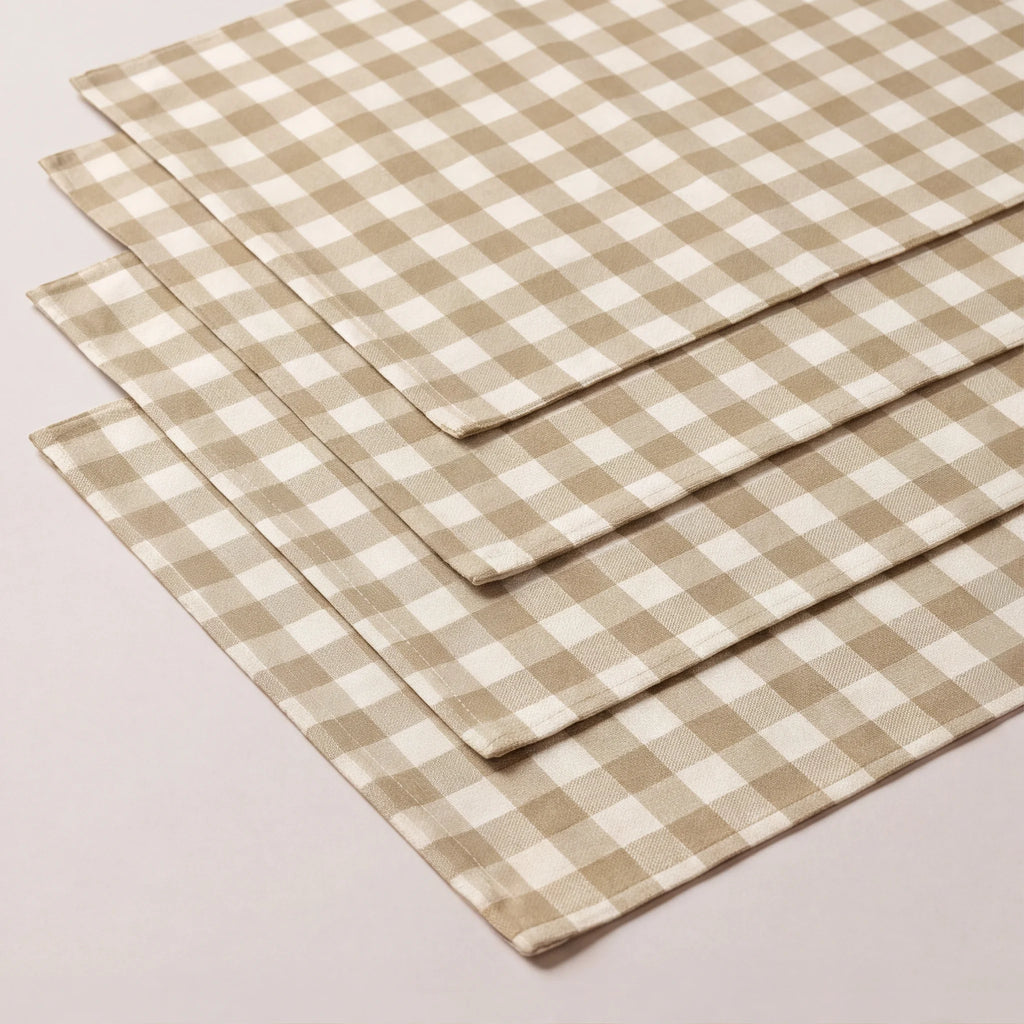 Mantel individual antimanchas pack 4 unidades Vichy Moca