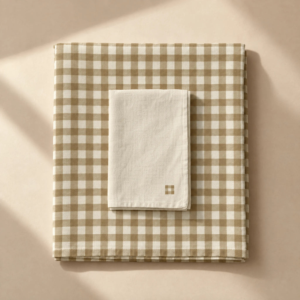 Pack de 4 unidades servilletas Vichy Moca