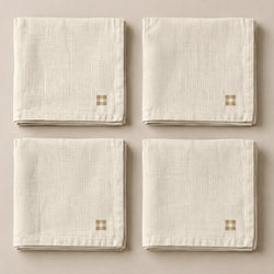 Pack de 4 unidades servilletas Vichy Moca