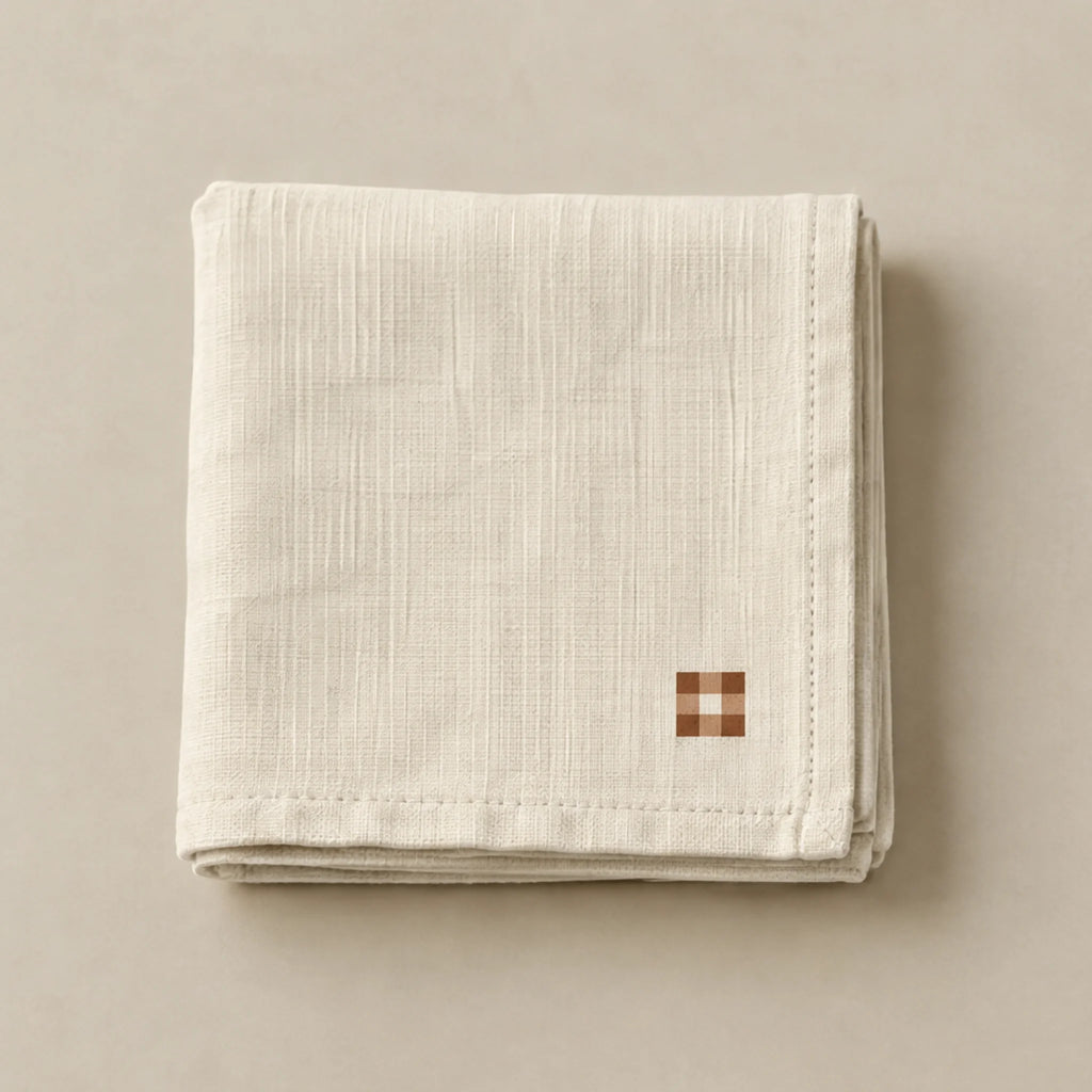 Pack de 4 unidades servilletas Vichy Tierra
