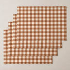 Mantel individual antimanchas pack 4 unidades Vichy Tierra
