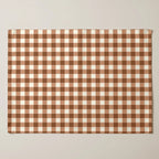 Mantel individual antimanchas pack 4 unidades Vichy Tierra