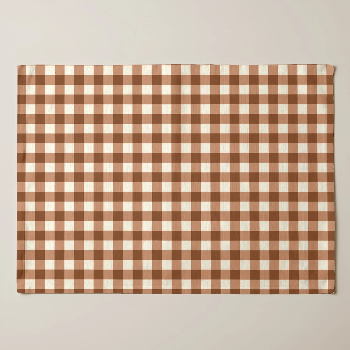 Mantel individual antimanchas pack 4 unidades Vichy Tierra
