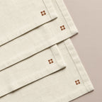 Pack de 4 unidades servilletas Vichy Tierra