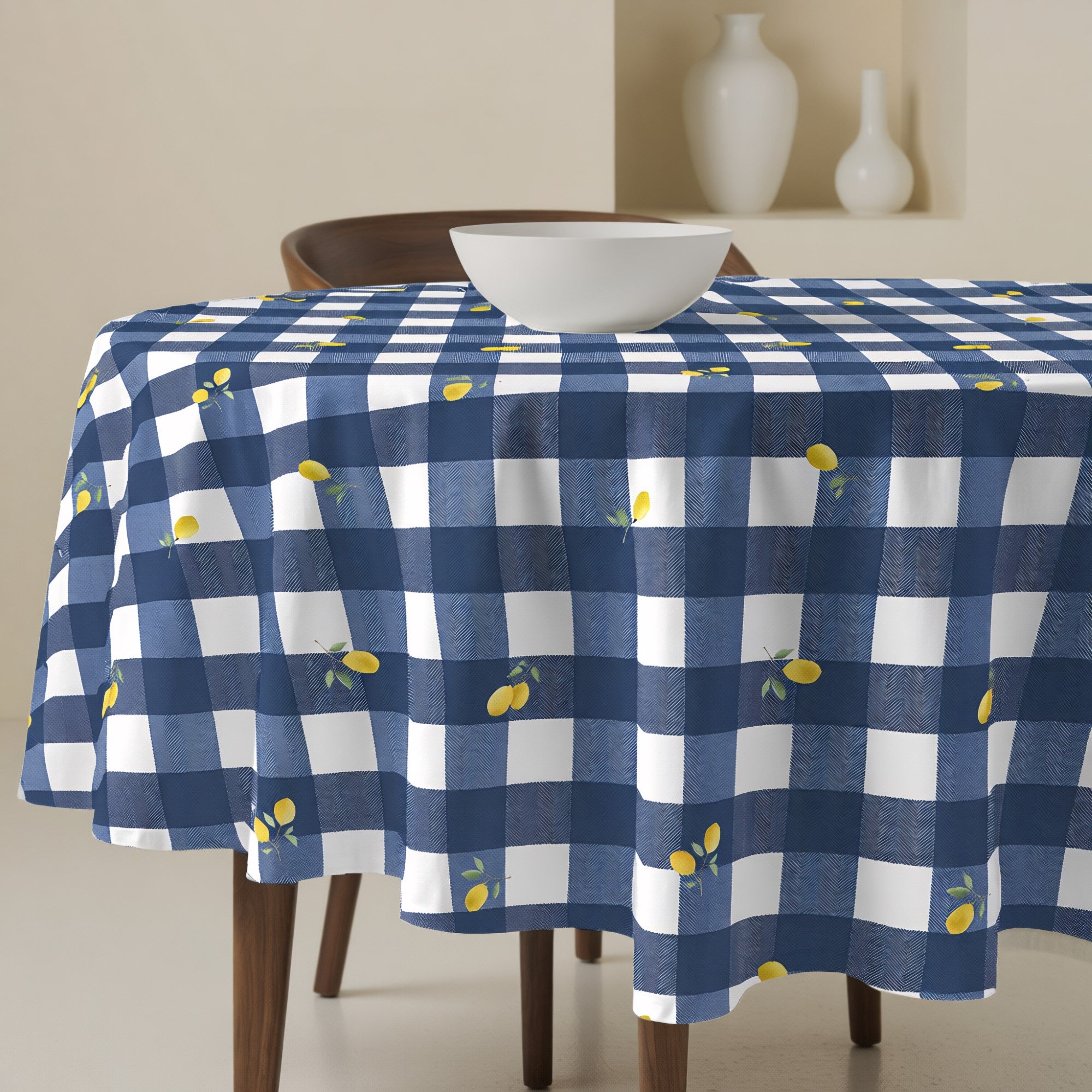 Mantel redondo antimanchas Vito