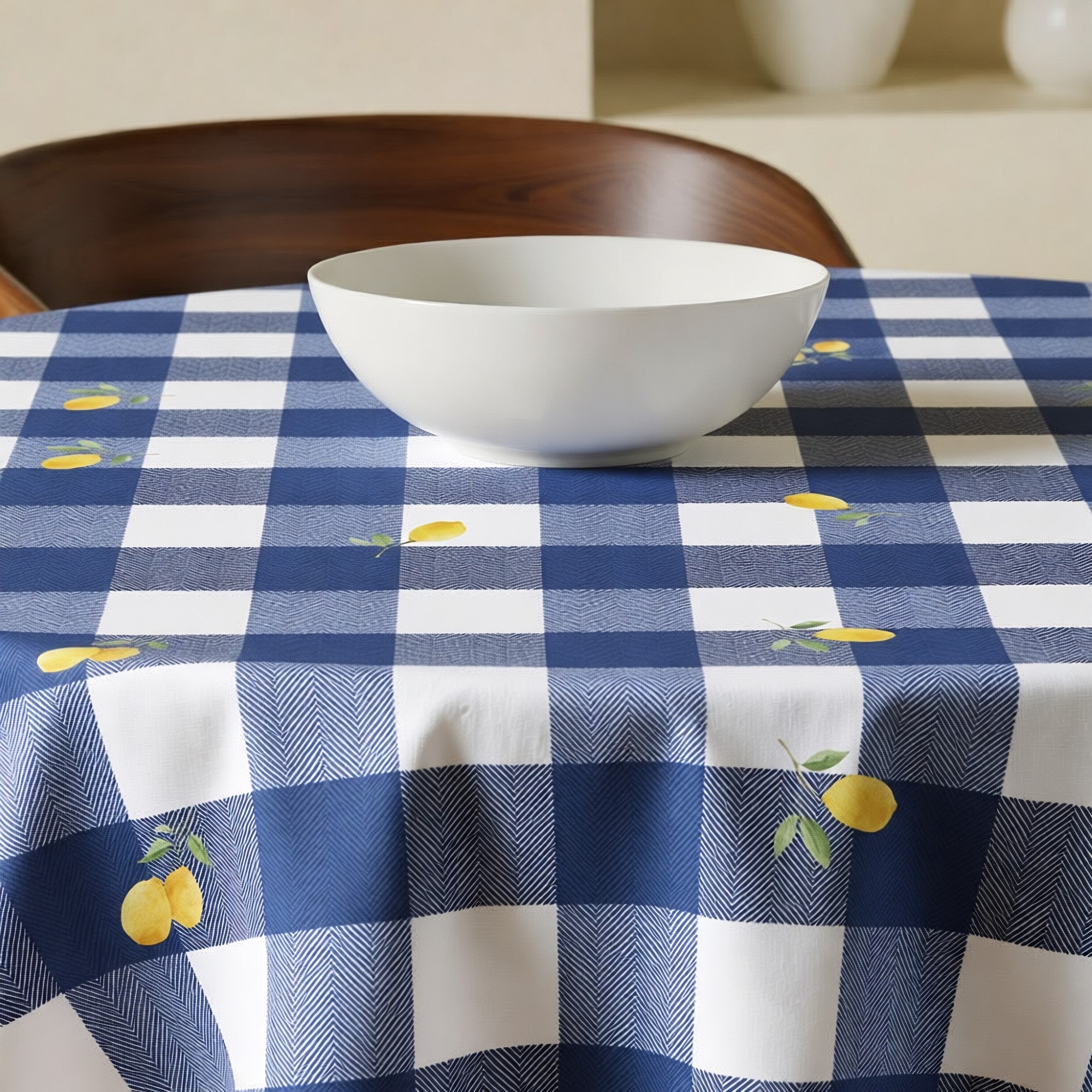 Mantel redondo antimanchas Vito