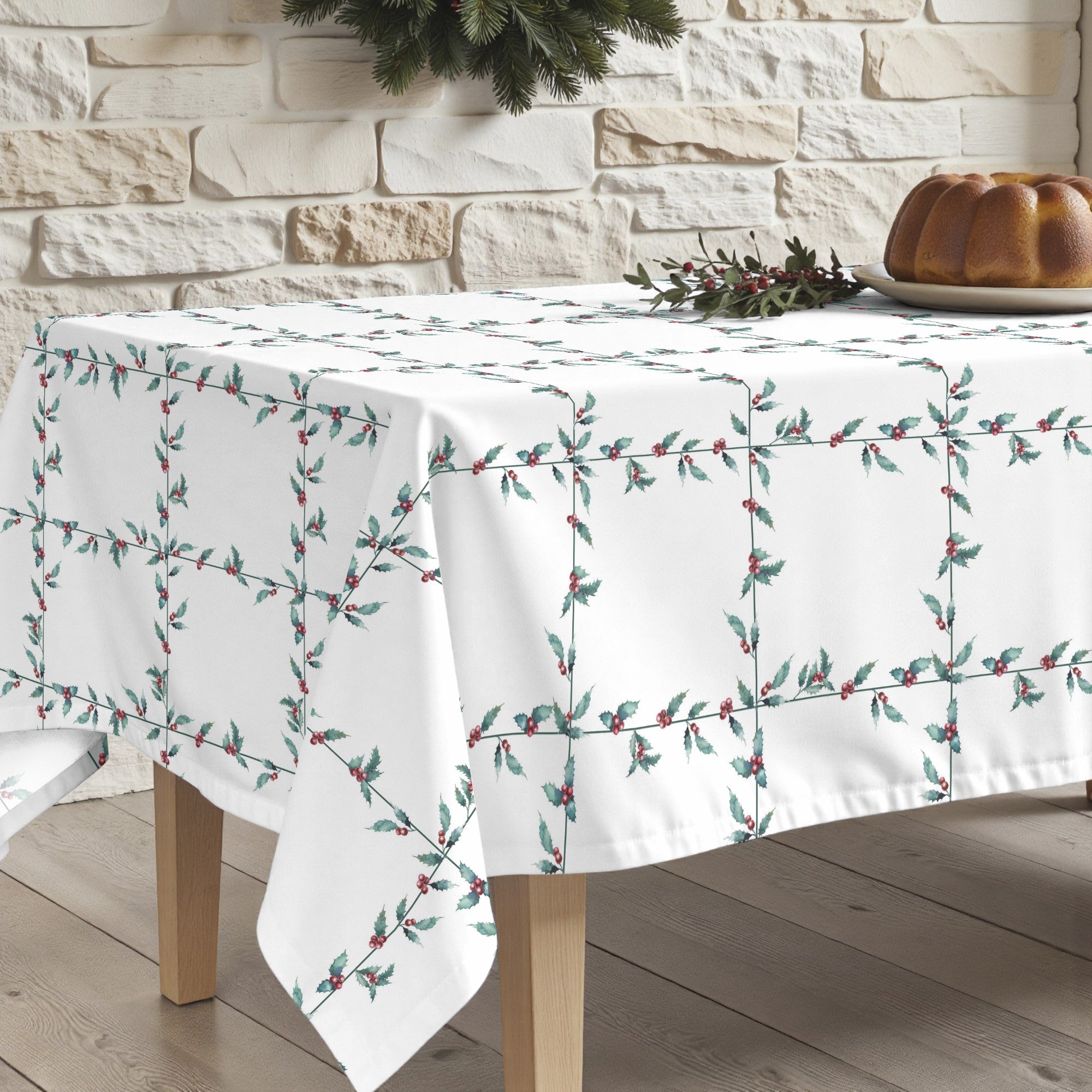 Mantel antimanchas XL White Christmas 1