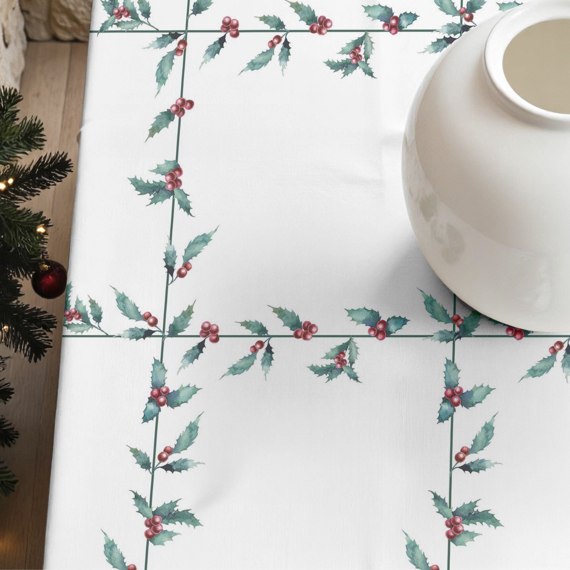 Mantel antimanchas XL White Christmas 1