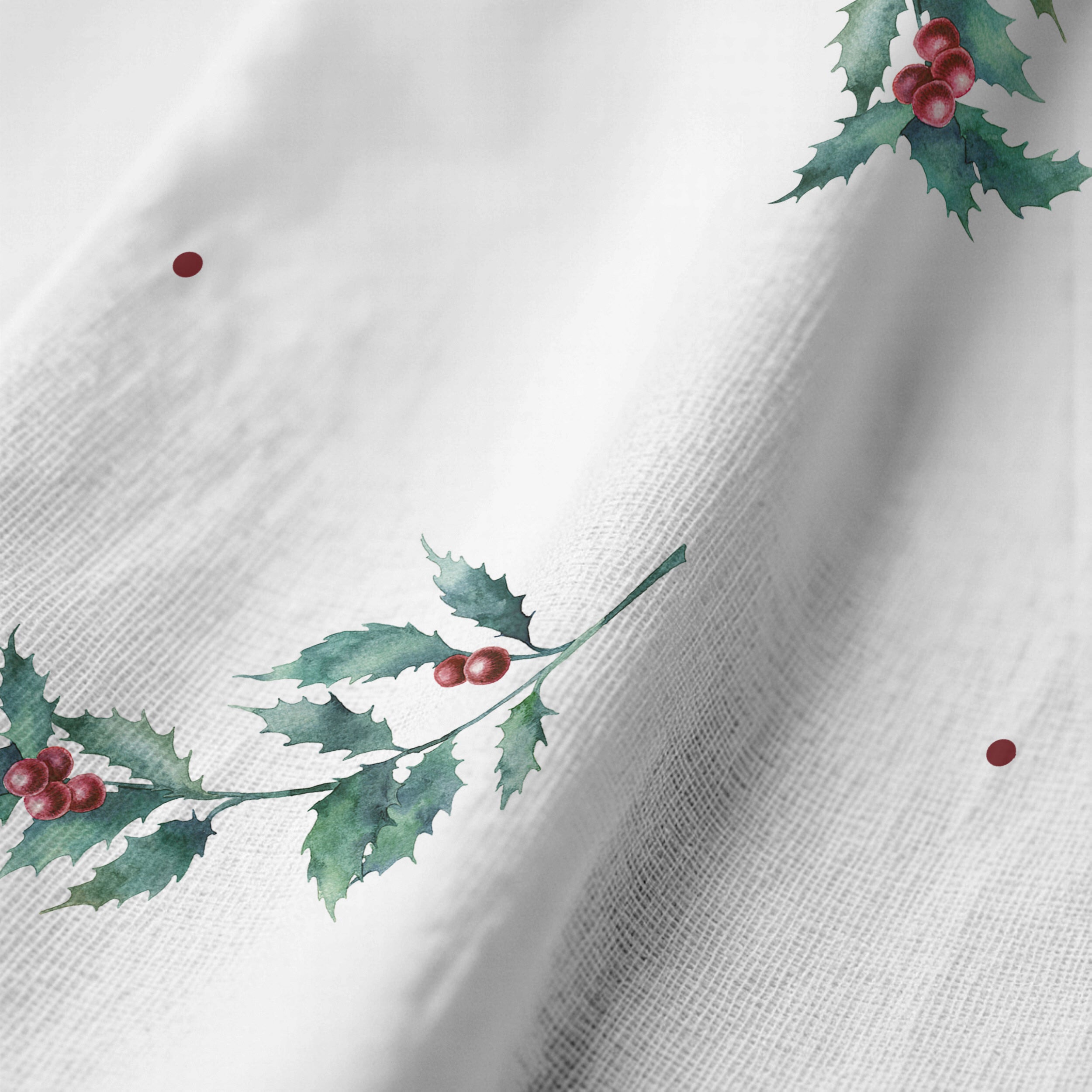 Servilletas 100% algodón pack de 2 unidades White Christmas 2