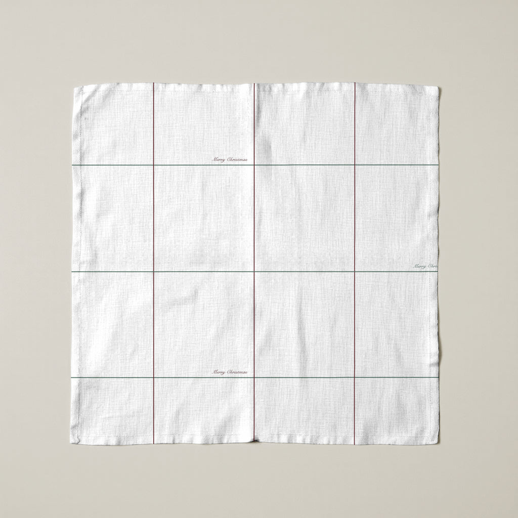 Servilletas 100% algodón pack de 2 unidades White Christmas 3