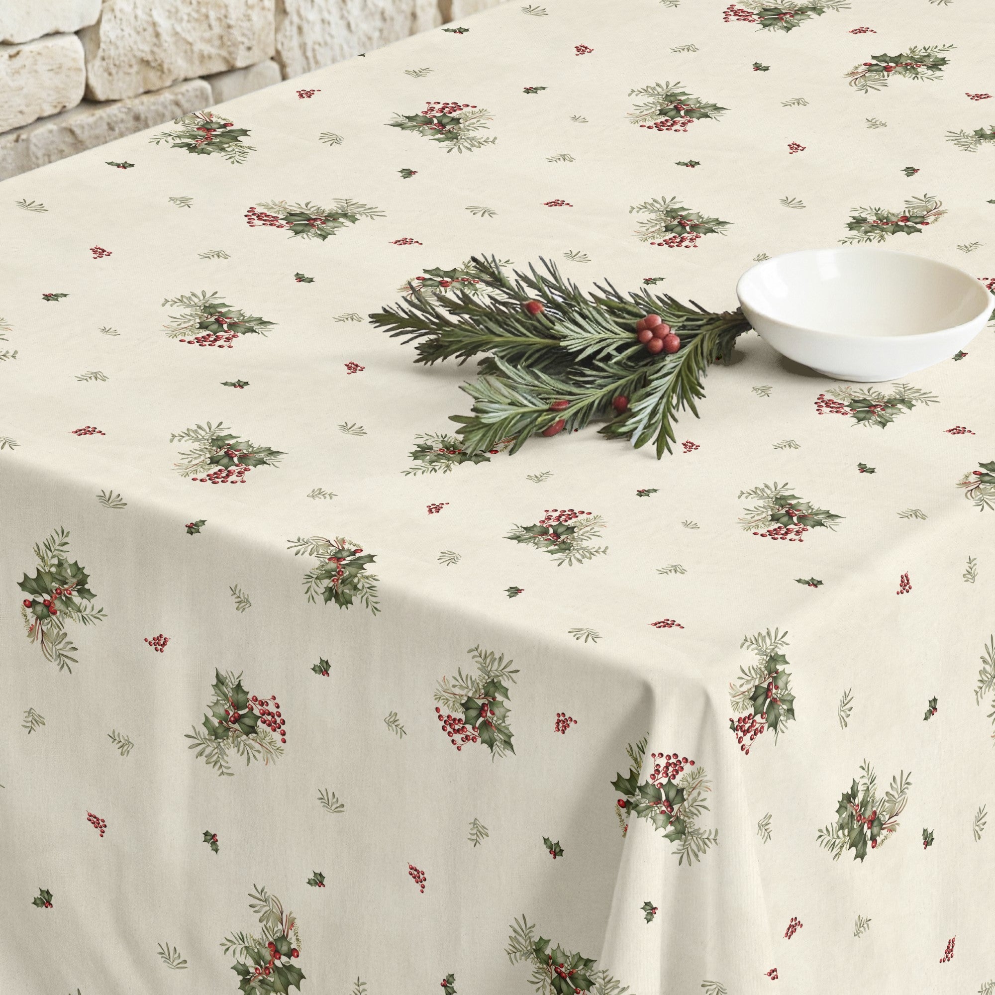 Mantel antimanchas Winter holly 1225