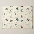 Mantel individual antimanchas pack 4 unidades Winter Ski