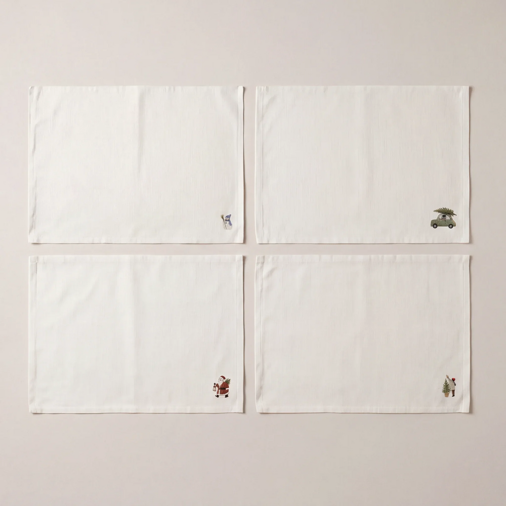 Mantel individual antimanchas pack 4 unidades Winter Wishes 11