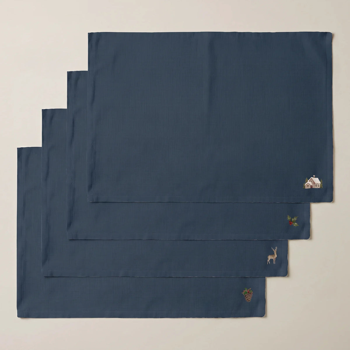 Mantel individual antimanchas pack 4 unidades Winter Wishes 8