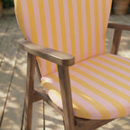 Cojín para silla de exterior Maglia Yema y Rosa