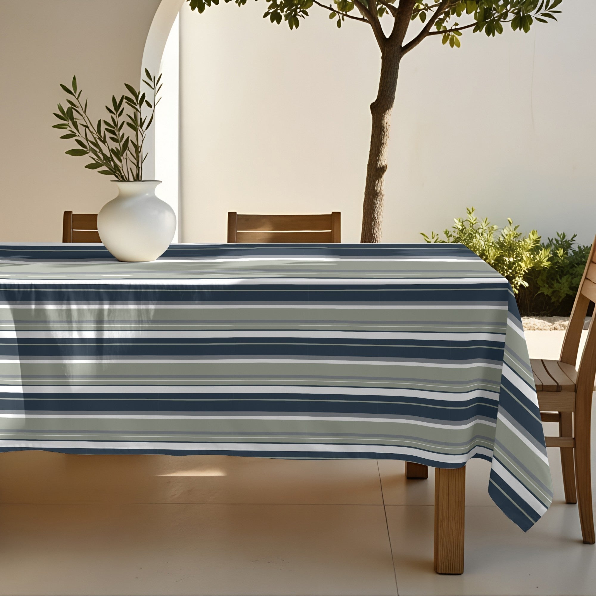 Mantel de tela Alika Marino 925-2