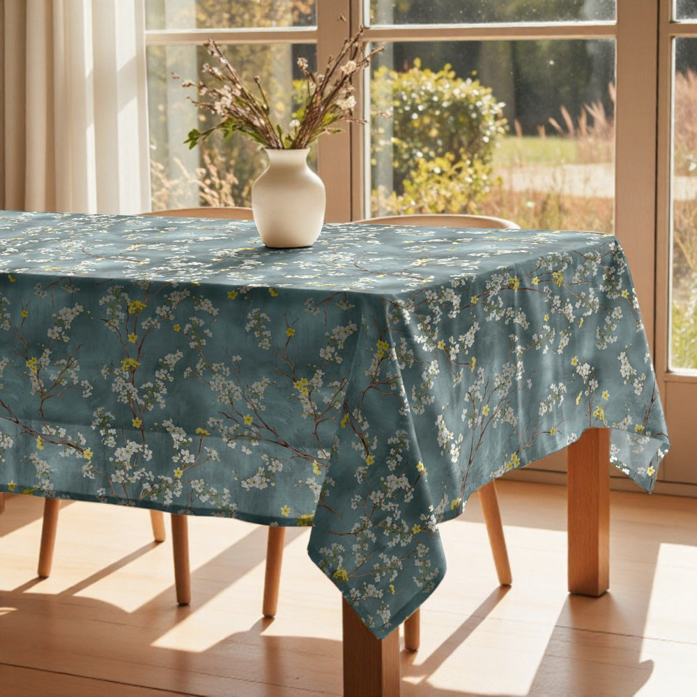 Asami Blue 924-1 High stain-resistant tablecloth