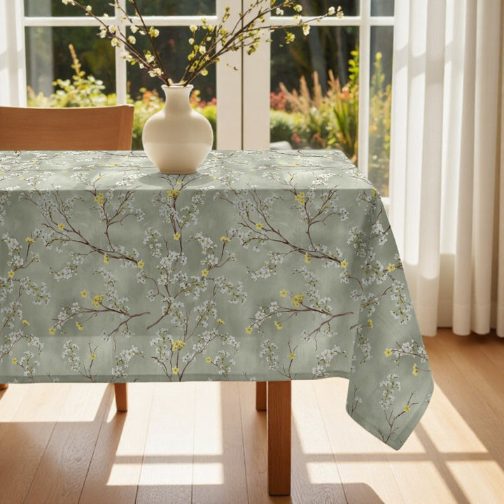 Nappe en tissu vert clair Asami 924-1