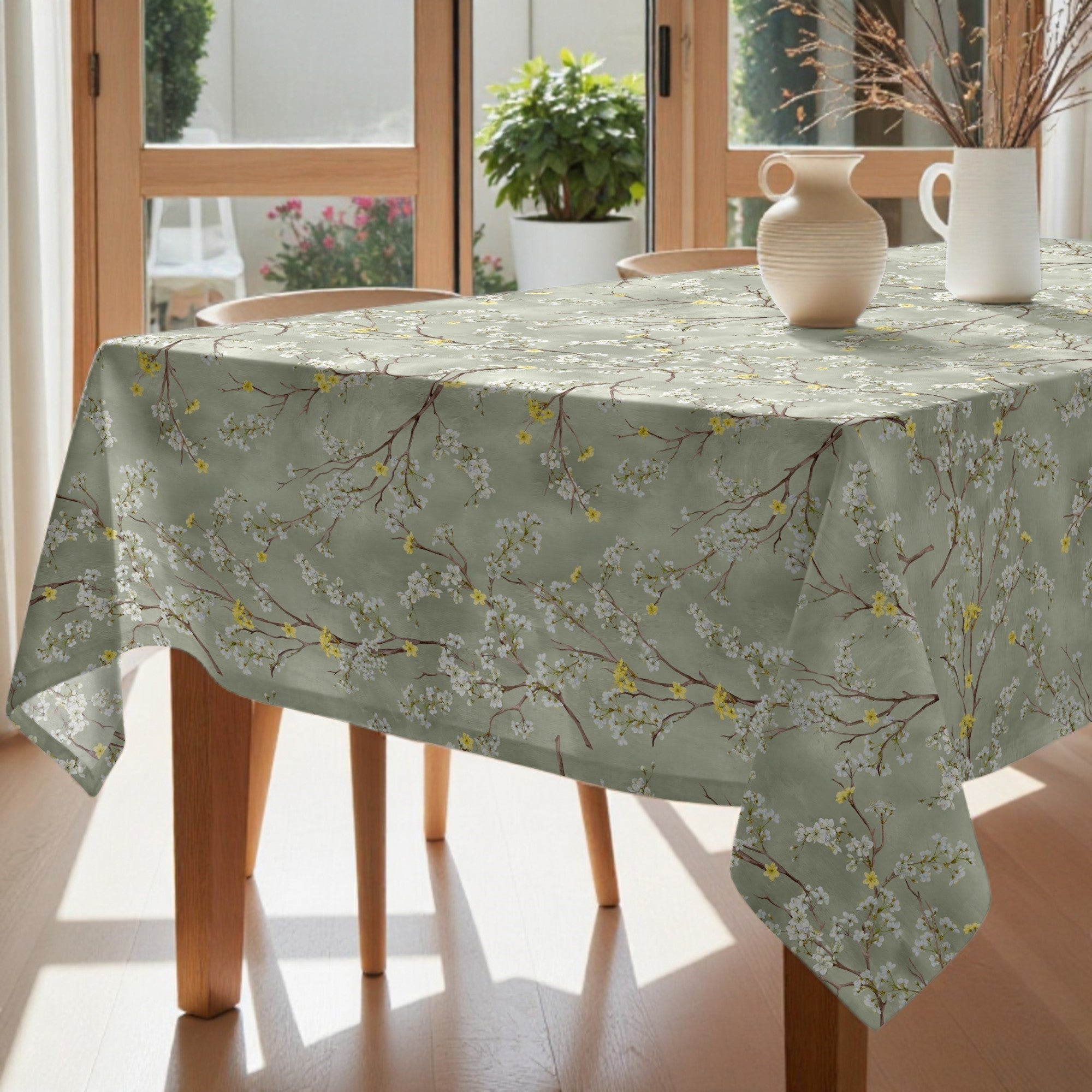 Mantel de tela Asami Verde Claro 924-1