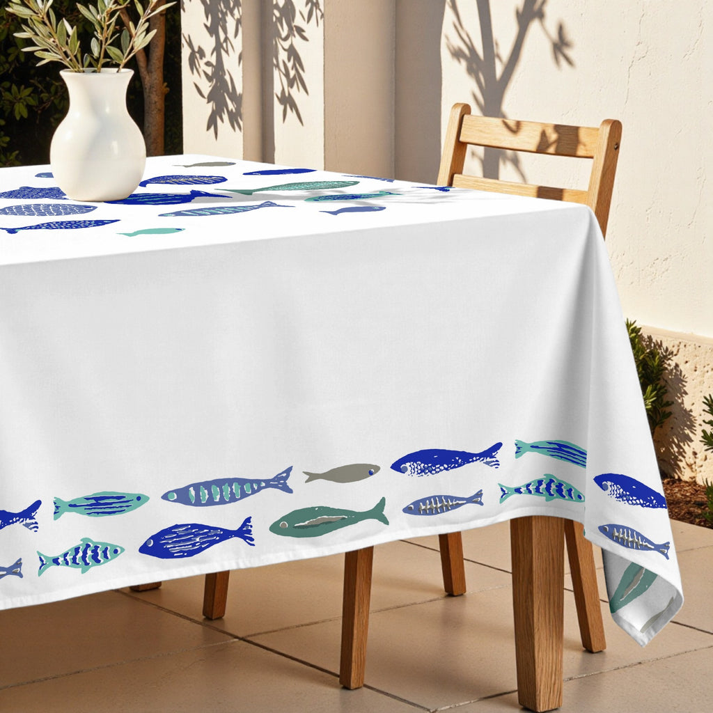 Mantel de tela Batura Cenefa Central