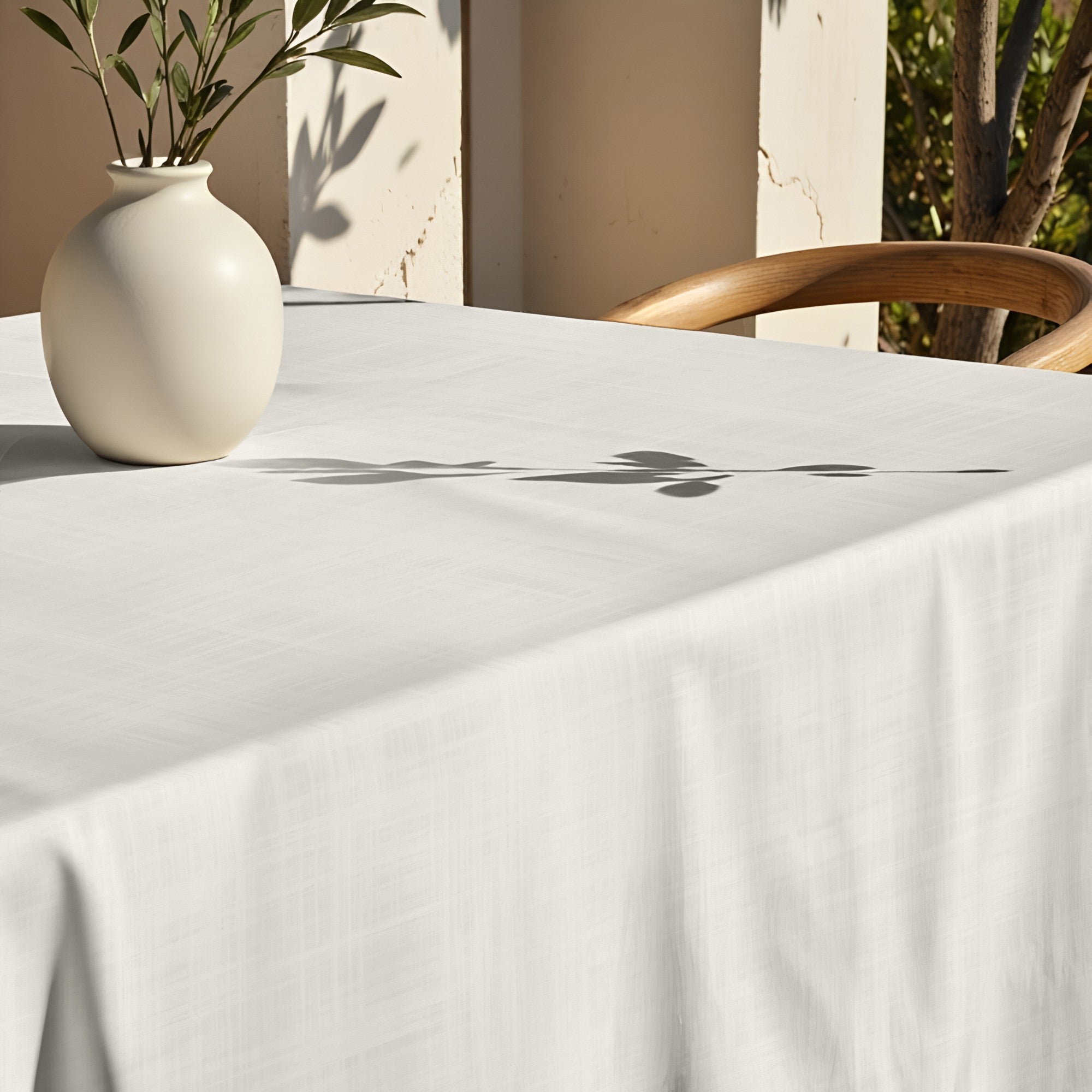 Mantel de tela Beige Claro