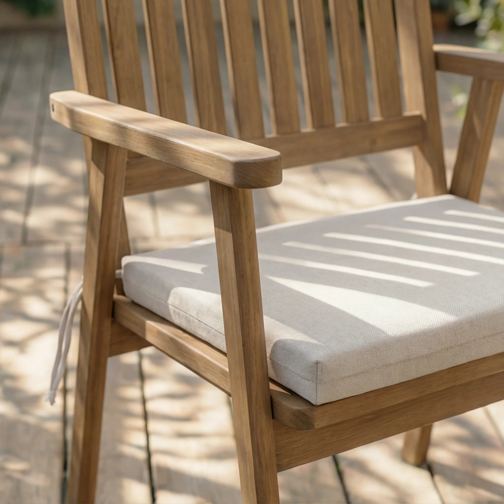 Cojín para asiento acolchado Beige Claro 40x40x5 cm