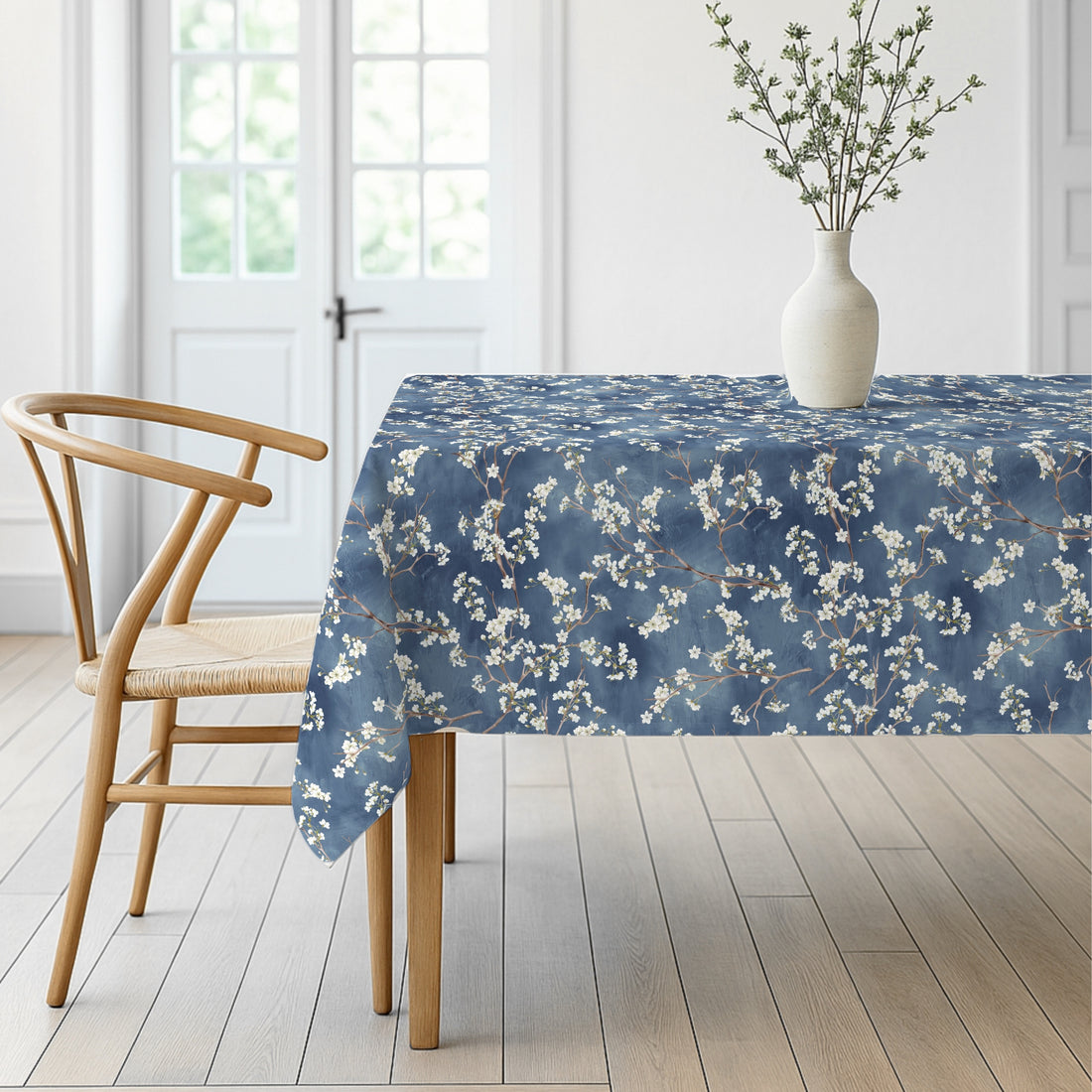Fleckabweisende Tischdecke Asami Dunkelblau 924-1 High