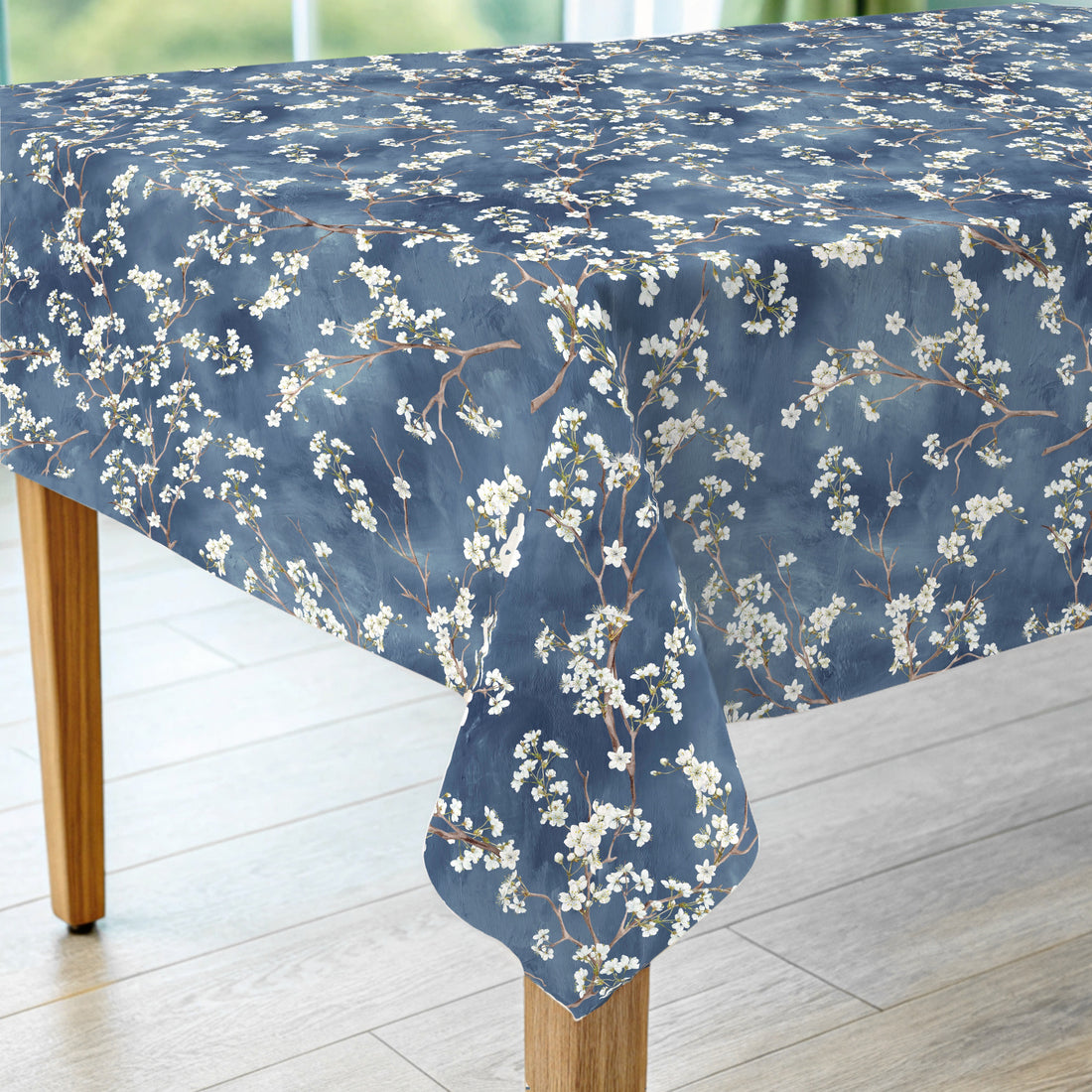 Fleckabweisende Tischdecke Asami Dunkelblau 924-1 High