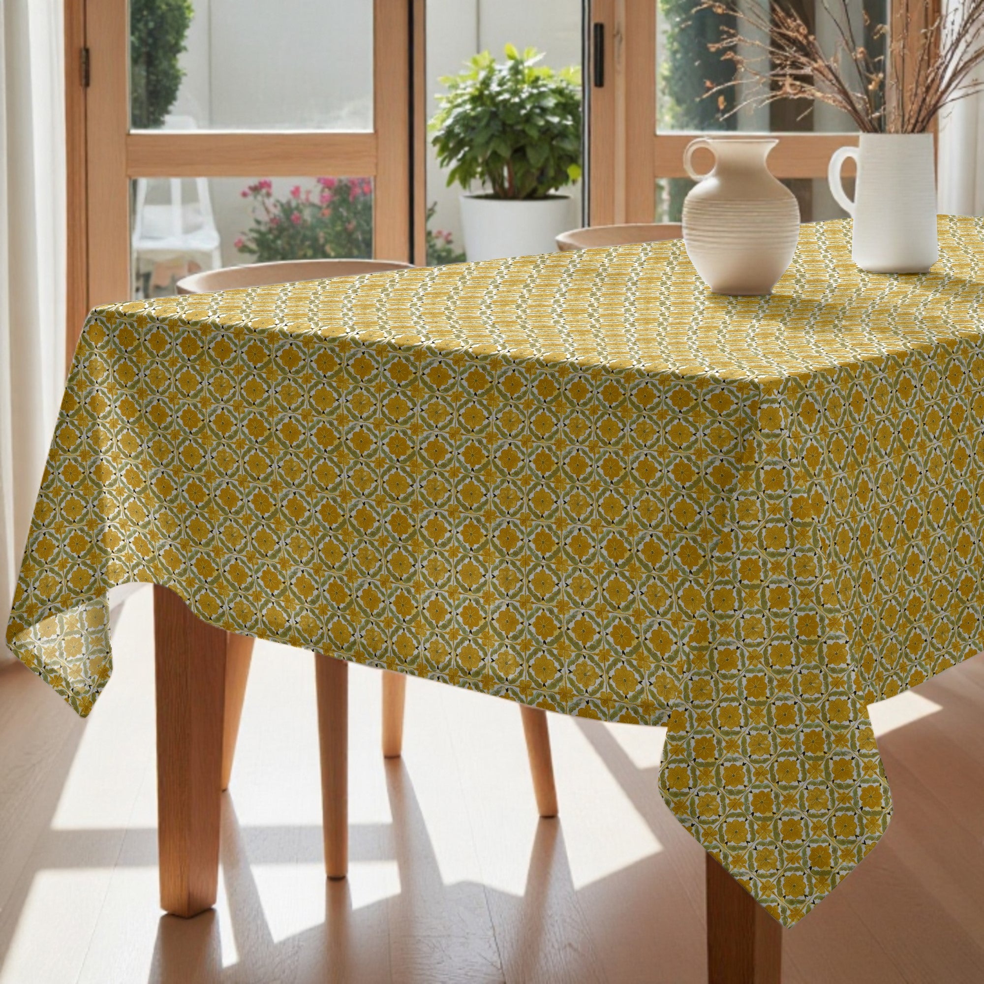 Mantel de tela Karma Mostaza 925-8