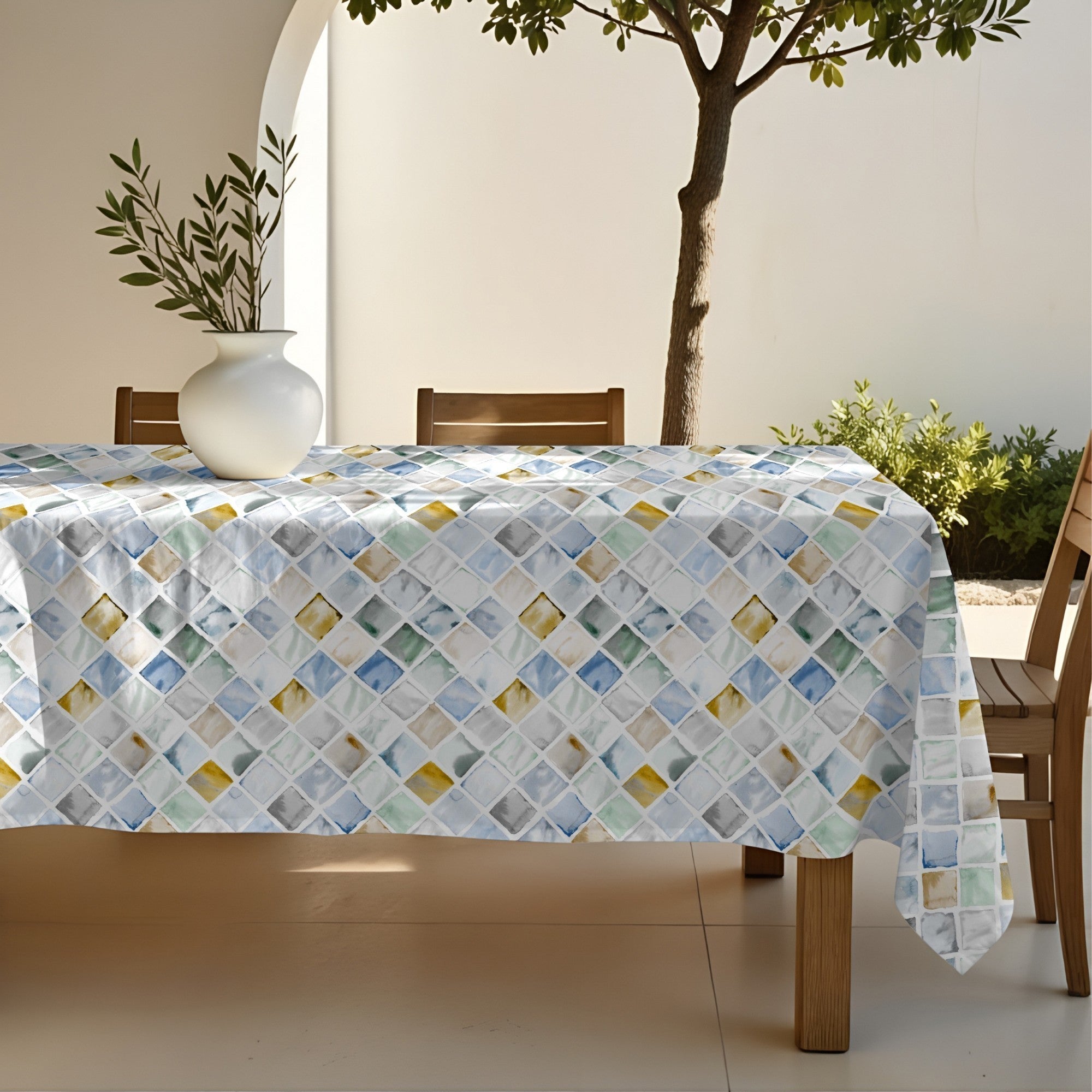 Mantel de tela Lionela Azul 4