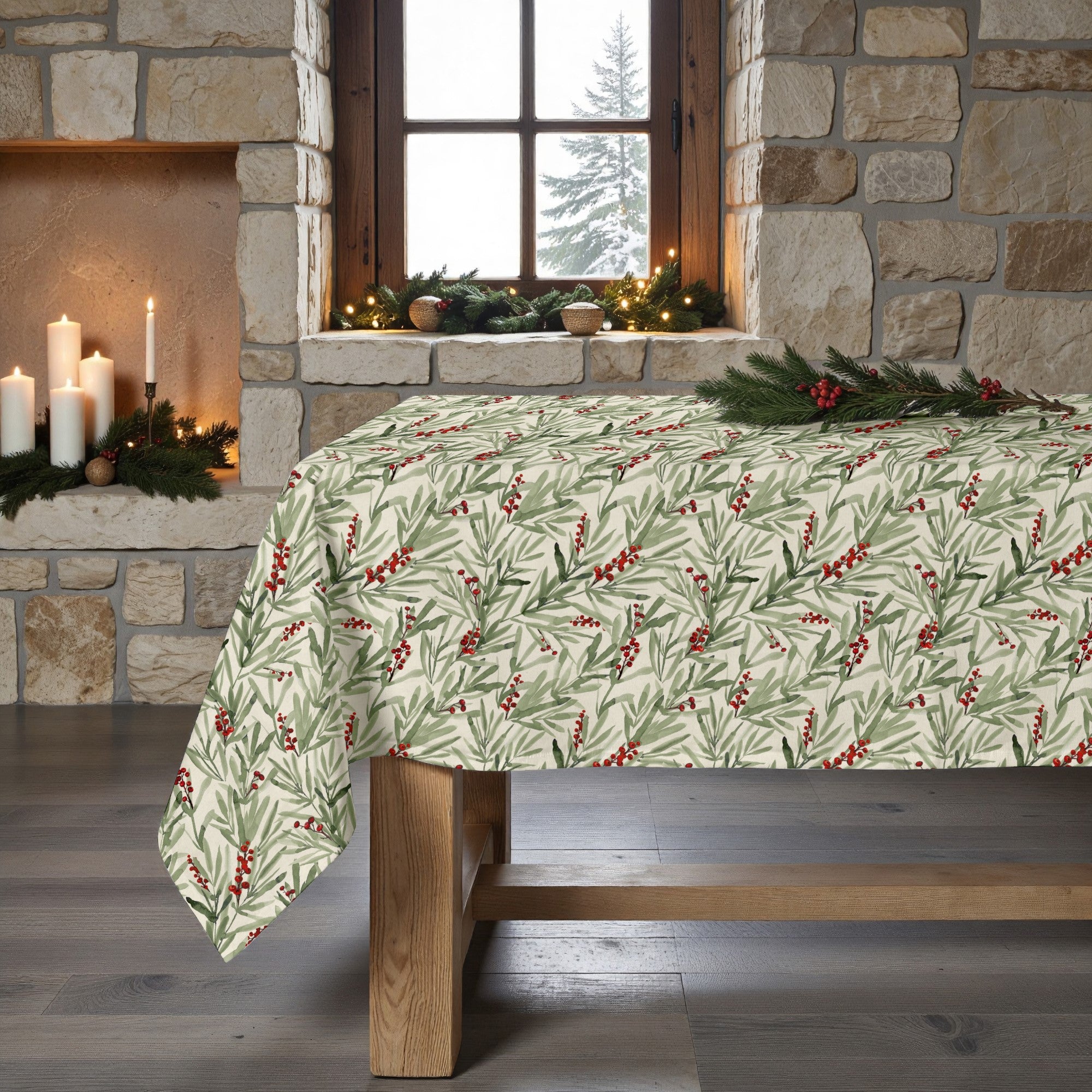 Mantel antimanchas Merry Christmas 46