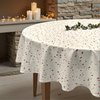 Mantel redondo antimanchas Merry Christmas 23-101