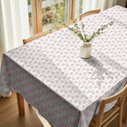 Mantel de tela Nour Rosa 924-3 Fdo. Bco