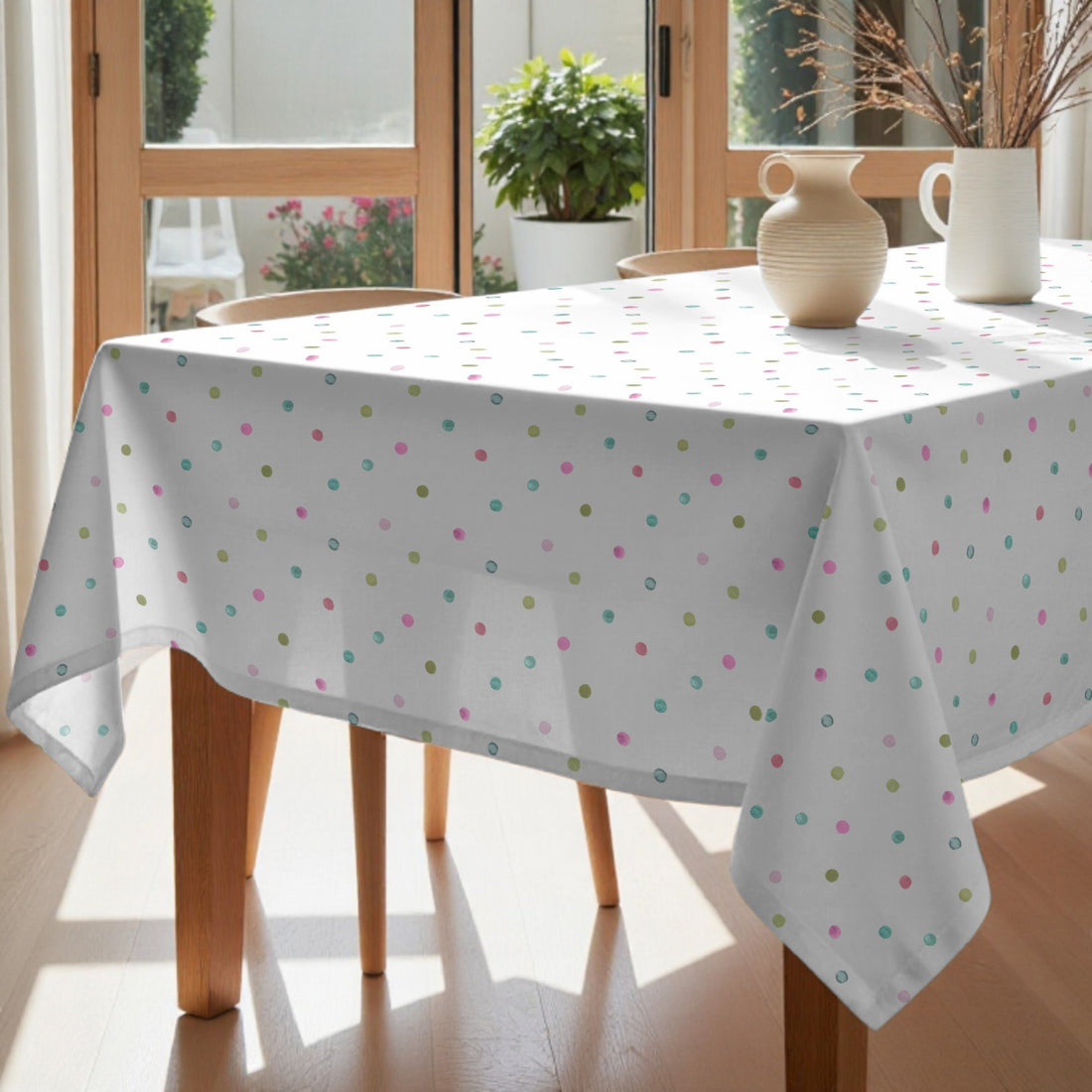 Nappe en tissu à rayures coups de pinceau Coord. 2