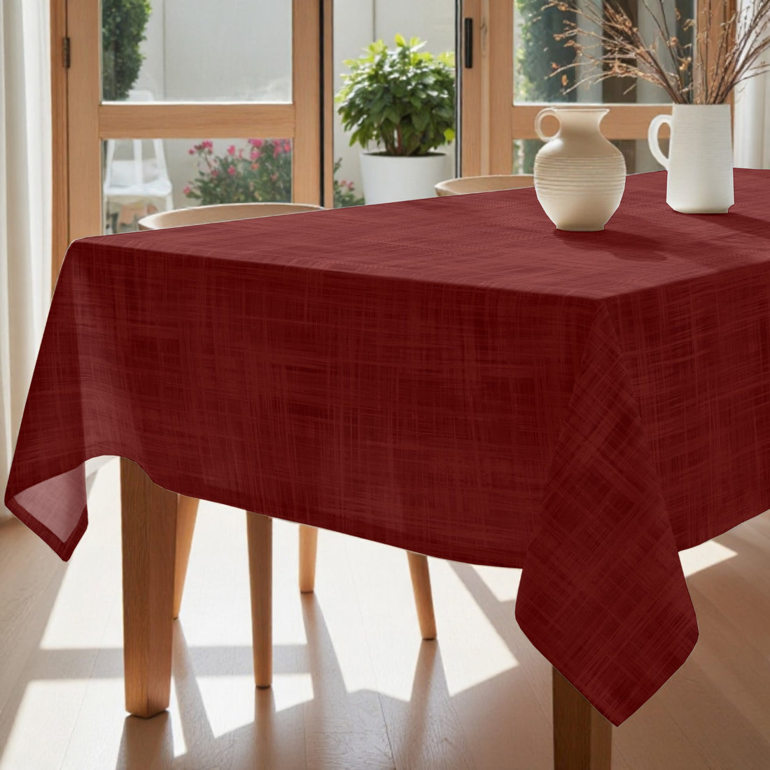 Mantel de tela 100% poliéster Rojo
