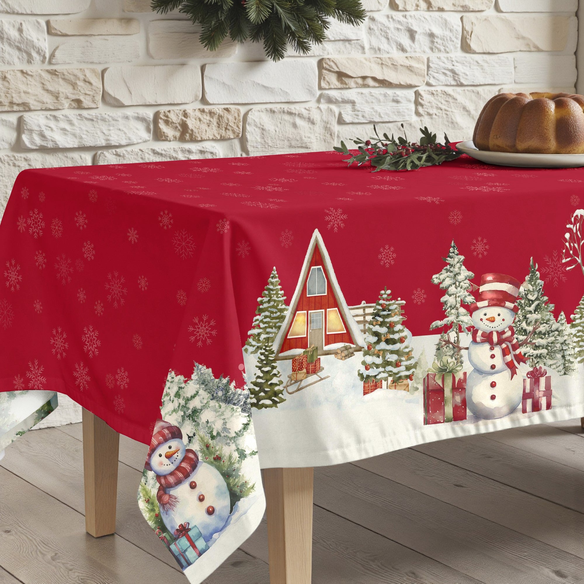 Mantel antimanchas Snowman 1225