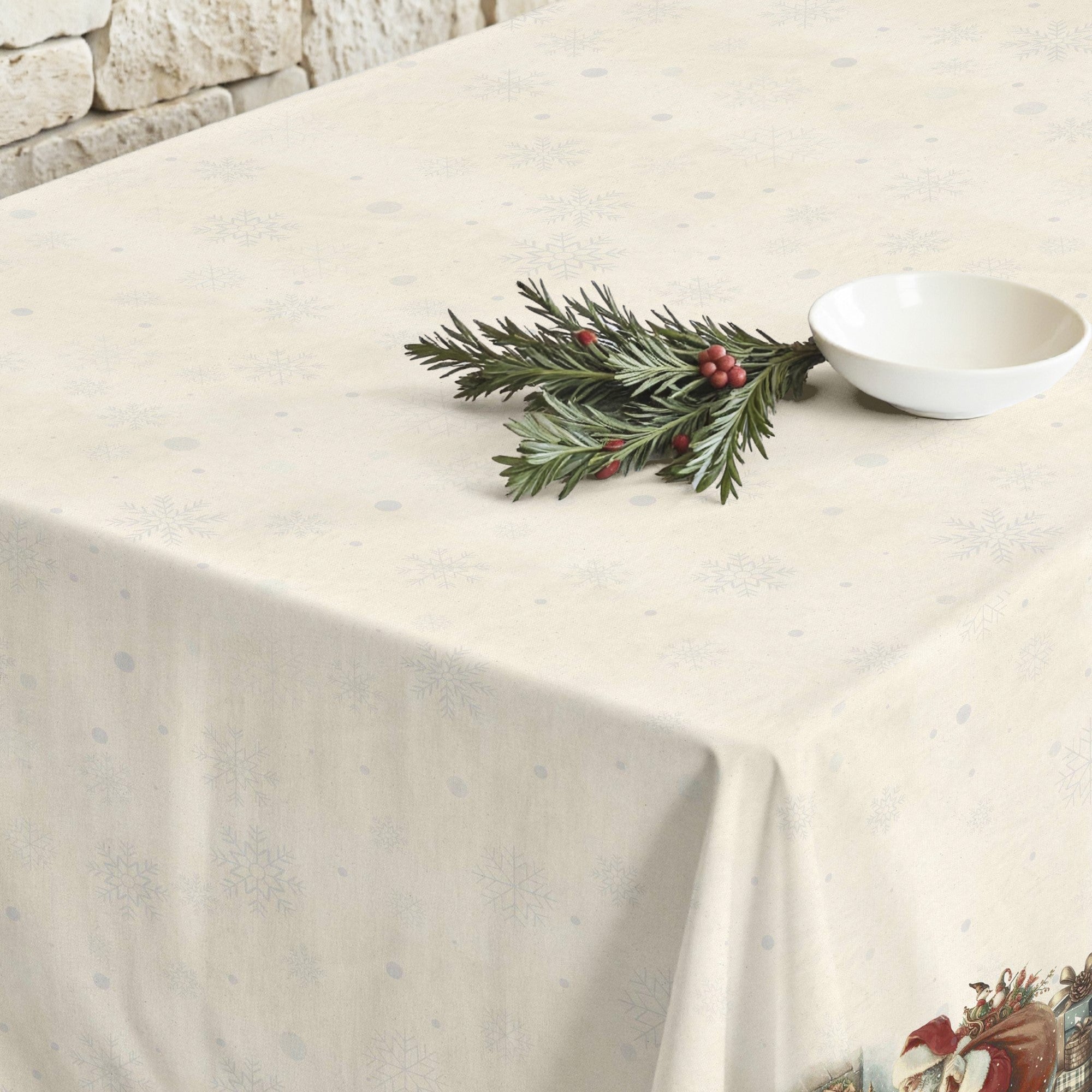 Mantel antimanchas Vintage christmas 1225