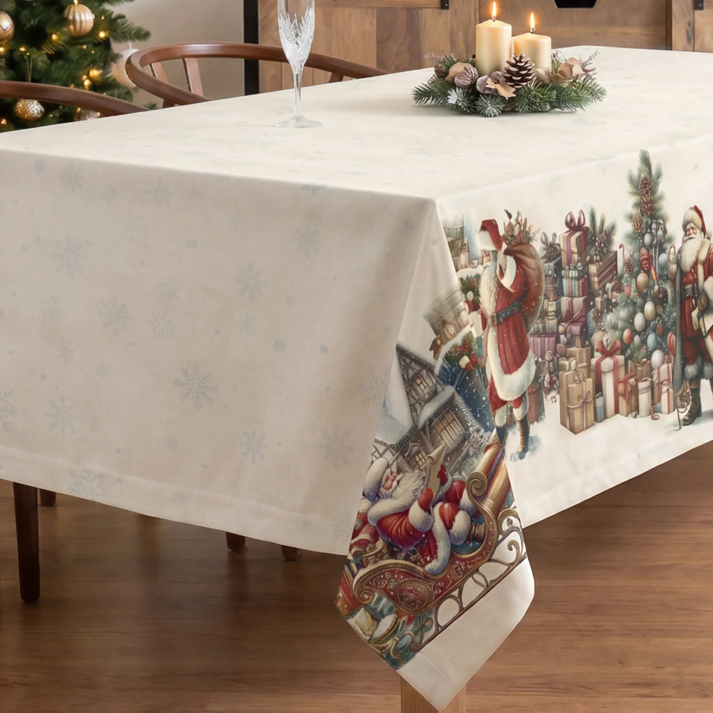 Mantel antimanchas 100% algodón Vintage christmas 1225