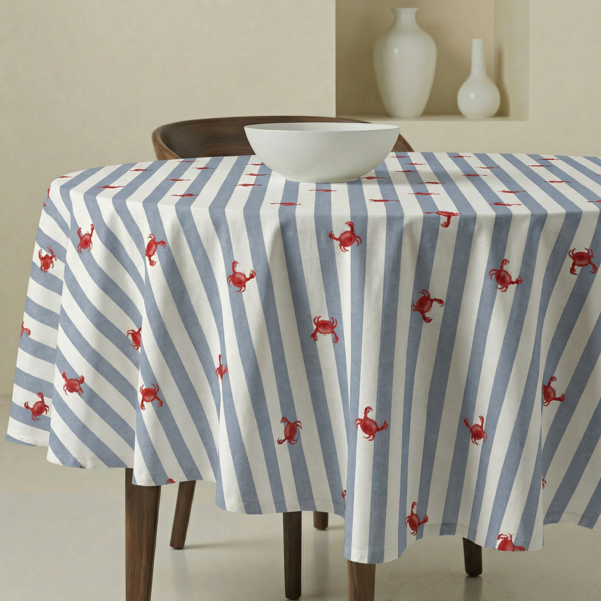 Mantel redondo resinado antimancas Greja