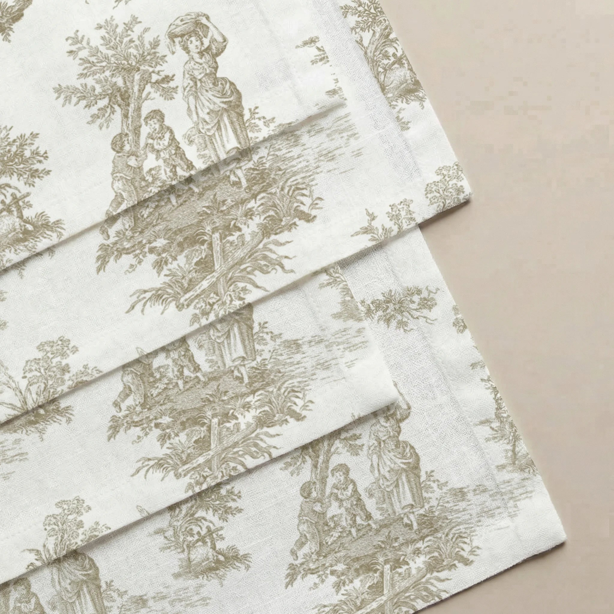 Pack de 4 unidades servilletas Paulo Beige