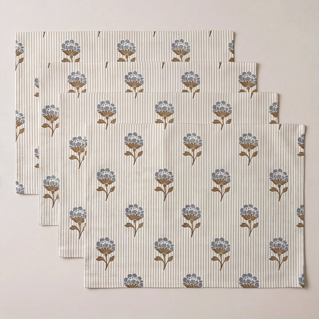 Mantel individual antimanchas pack 4 unidades Nara