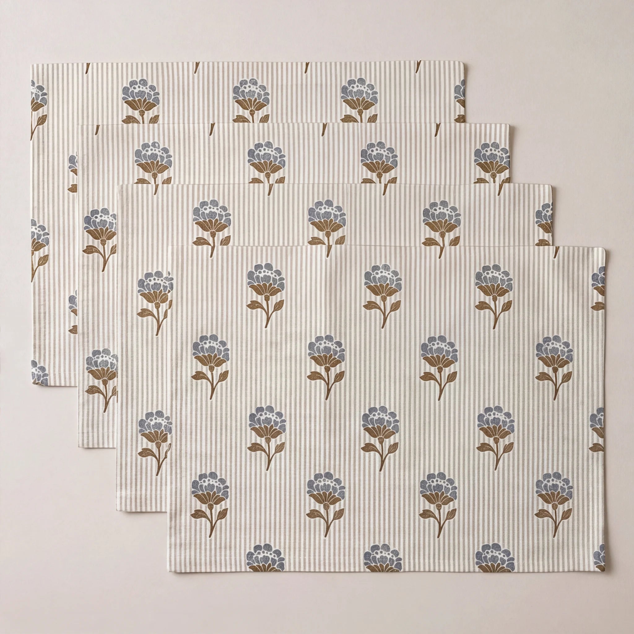 Mantel individual antimanchas pack 4 unidades Nara