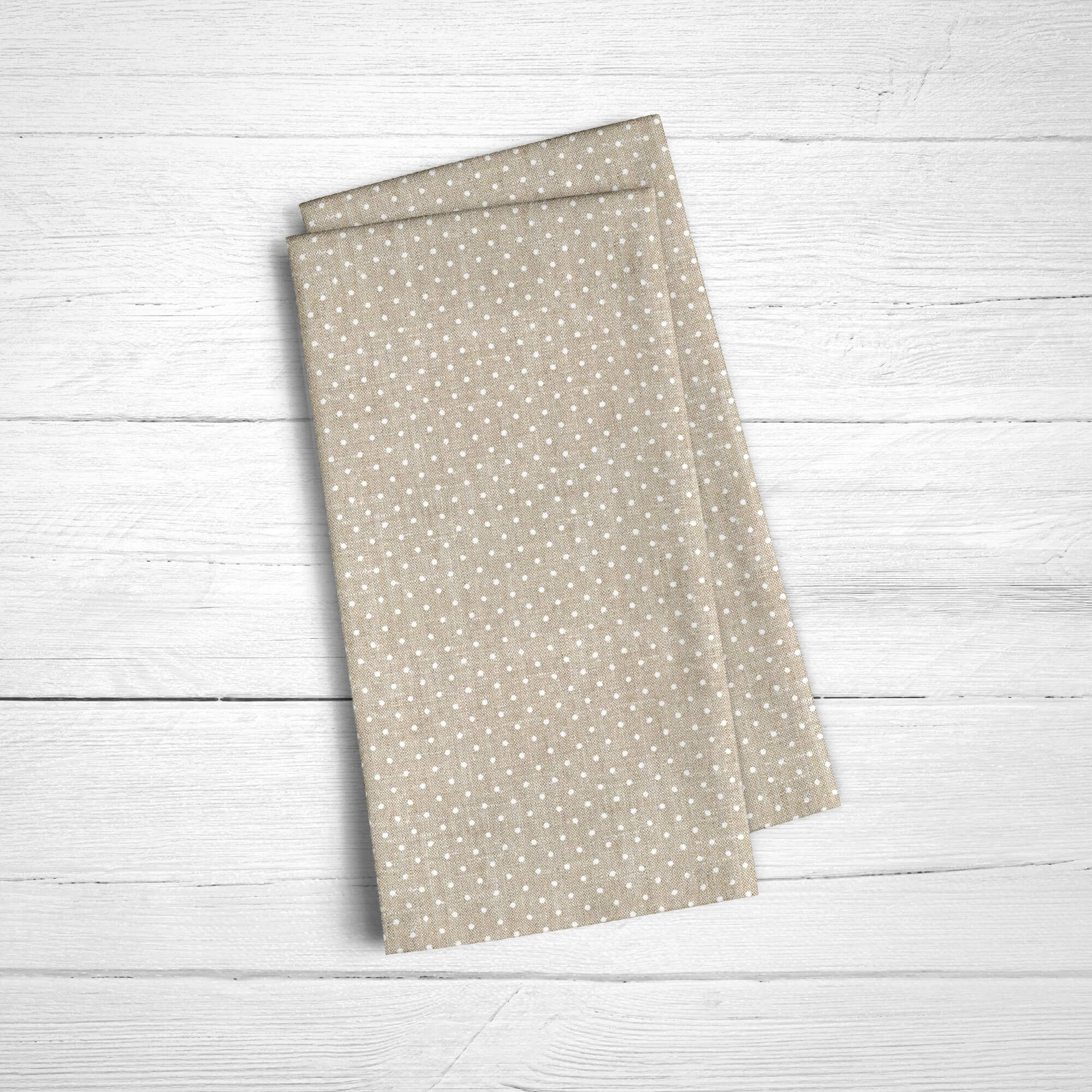 Pack 2 unidades servilletas Plumeti Blanco 100% algodón 45x45 cm