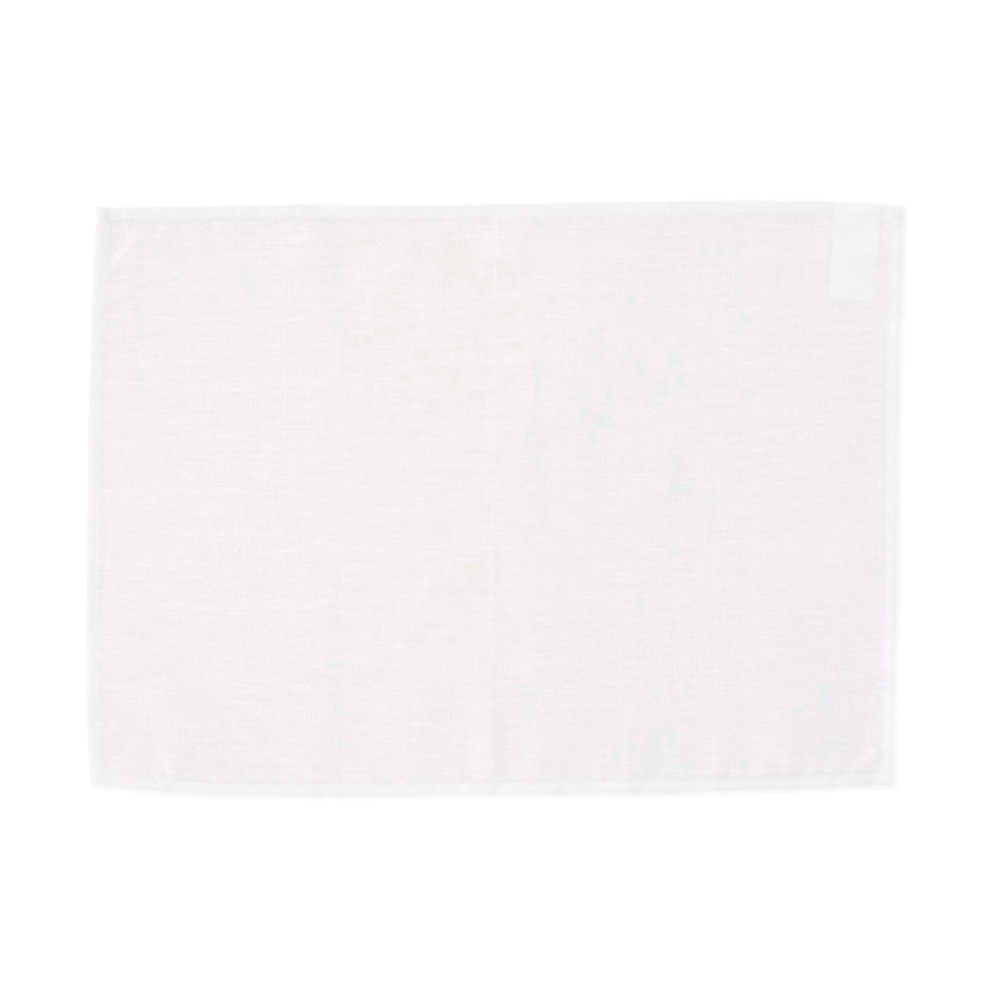 Pack 2 unidades mantel individual hidrófugo antimanchas Lino 100% Blanco 45x35 cm