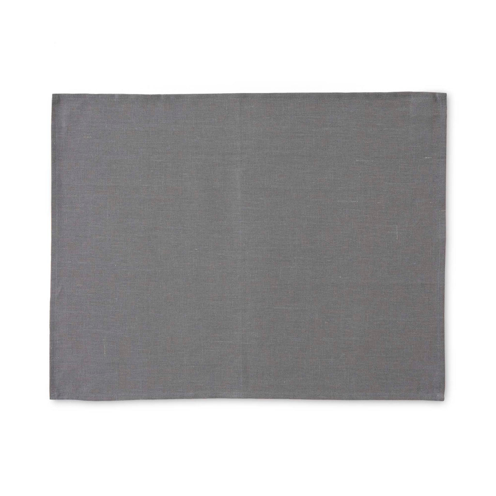 Pack 2 unidades mantel individual hidrófugo antimanchas Lino 100% Antracithe 45x35 cm