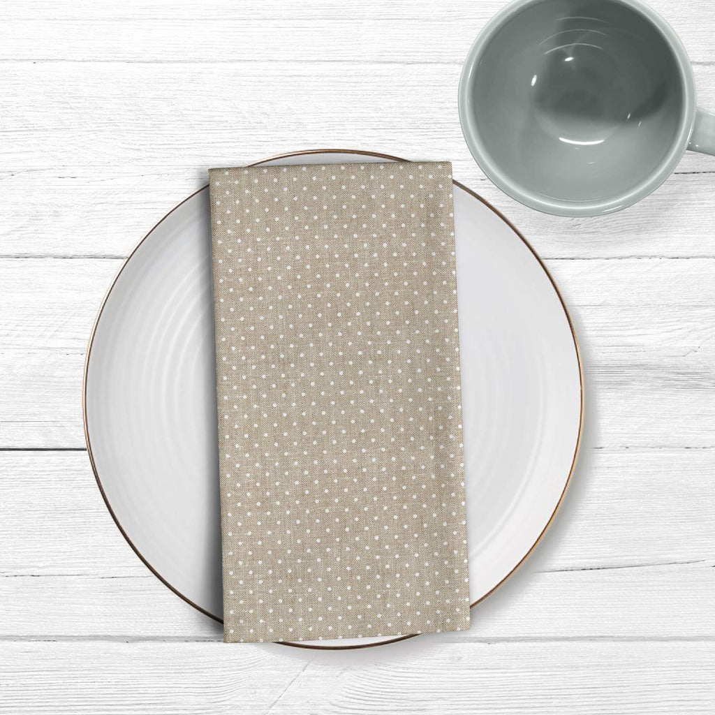 Pack 2 unidades servilletas Plumeti Blanco 100% algodón 45x45 cm