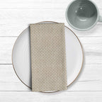 Pack 2 unidades servilletas Plumeti Blanco 100% algodón 45x45 cm